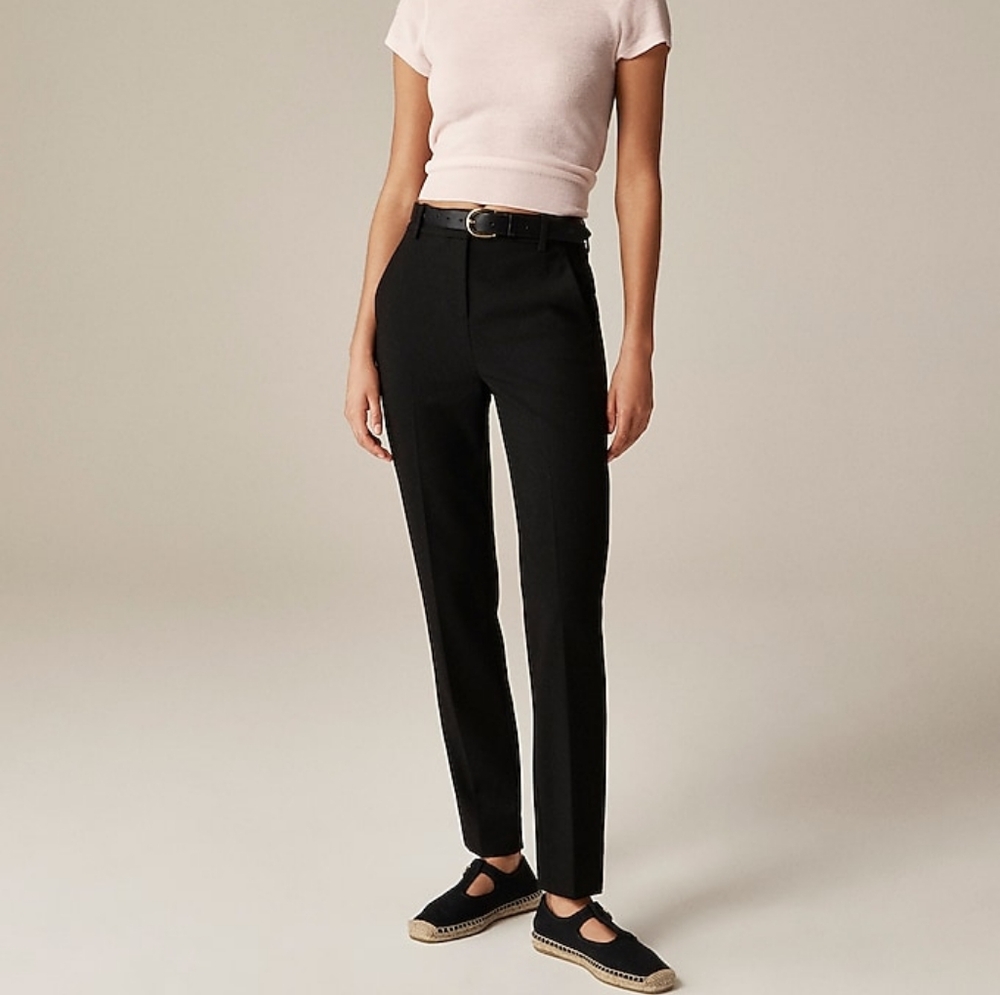 J Crew Cameron Pants Black Size 12